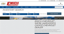 Desktop Screenshot of emichchevrolet.com